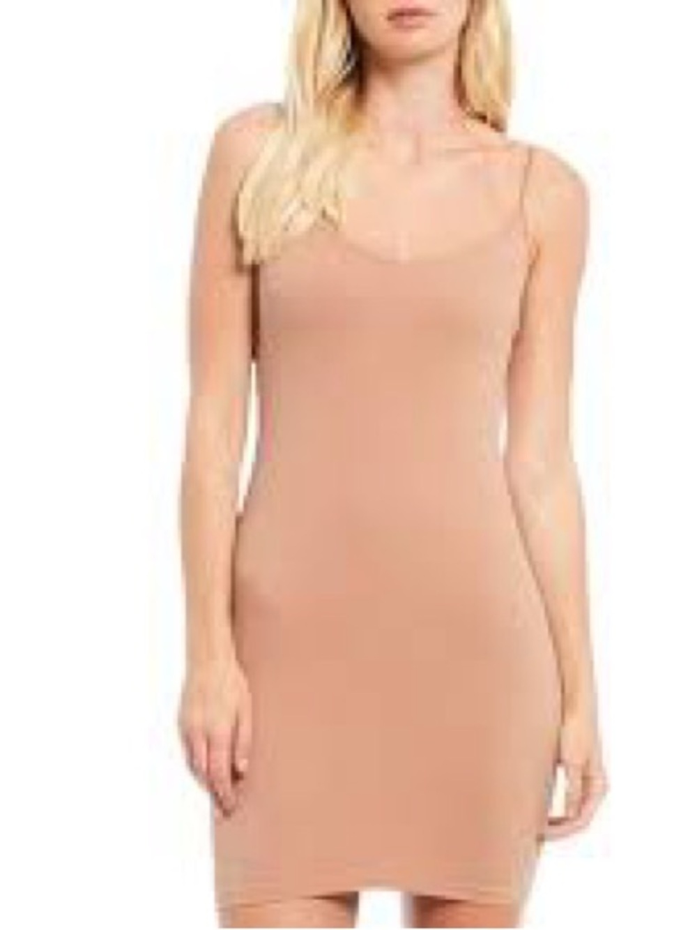 Intimately Free People Seamless Slip Dress Women XS/S Tan Mini Cami Layering